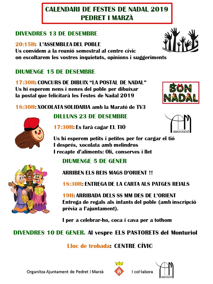 Cartell Festes de Nadal 19